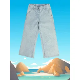 MINIKLUB Girls Blue Striped Jeans-picture-10