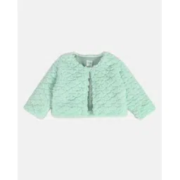 miniklub Girls Geometric Pattern Front-Open Shrug-picture-13