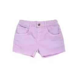 MINIKLUB Girls Lilac Solid Shorts-picture-43