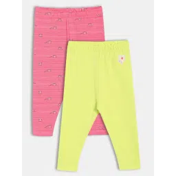 Miniklub Girls Multi-Color Knitted Printed Leggings - Pack of 2-picture-22