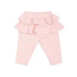 MINIKLUB Girls Peach Printed Pants-picture-46