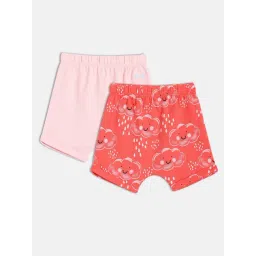 MINIKLUB Girls Pink & Red Printed Shorts - Pack of 2-picture-31