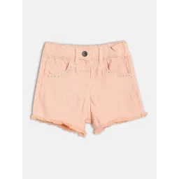 Miniklub Girls Pink Cotton Shorts-picture-36