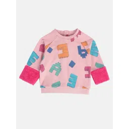 MINIKLUB Girls Pink Printed Full Sleeves Sweatshirt-picture-27