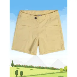 MINIKLUB Girls Yellow Solid Shorts-picture-16