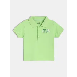 MINIKLUB Green Cotton Half Sleeves Polo T-Shirt-picture-12