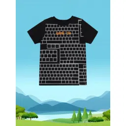 MINIKLUB Kids Black Printed T-Shirt-picture-47