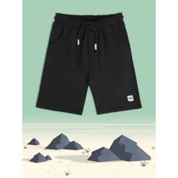 MINIKLUB Kids Black Solid Shorts-picture-36