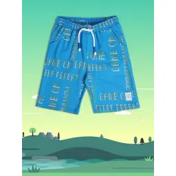 MINIKLUB Kids Blue Printed Shorts-picture-19