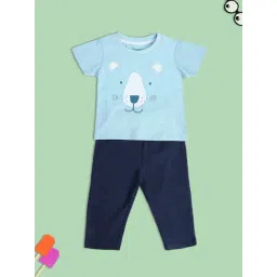 MINIKLUB Kids Blue Printed Top with Pants-picture-22