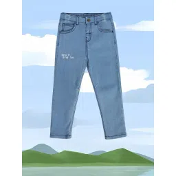 MINIKLUB Kids Blue Solid Denim Pants-picture-19