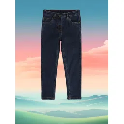 MINIKLUB Kids Blue Solid Jeans image 1