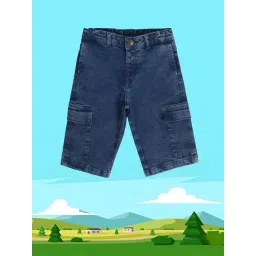 MINIKLUB Kids Blue Solid Shorts-picture-30