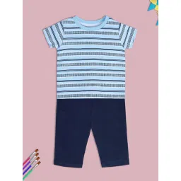 MINIKLUB Kids Blue Striped Top with Pants-picture-28