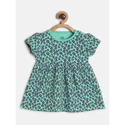 MINIKLUB Kids Green Printed Dress-picture-41