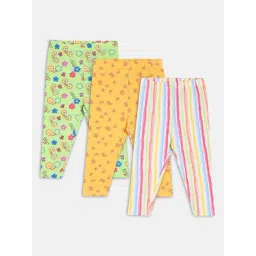 MINIKLUB Kids Multicolor Printed Leggings (Pack Of 3)-picture-44
