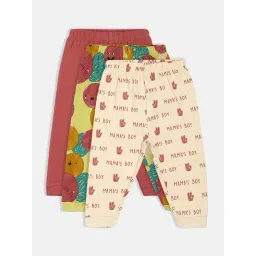 MINIKLUB Kids Multicolor Printed Pants (Pack Of 3)-picture-33