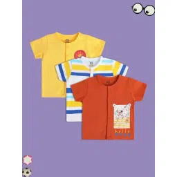 MINIKLUB Kids Multicolor Printed Top (Pack of 3)-picture-32