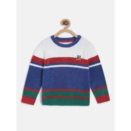 MINIKLUB Kids Multicolor Self Design Full Sleeves Sweater-picture-30