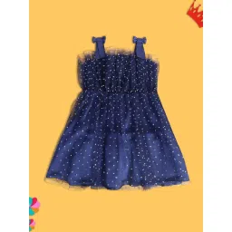 MINIKLUB Kids Navy Embellished Dress-picture-39