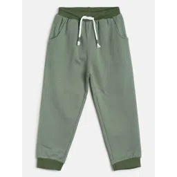 MINIKLUB Kids Olive Solid Joggers-picture-26
