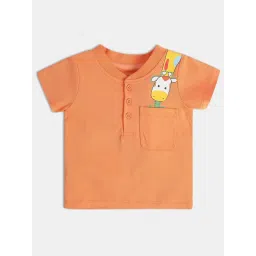 MINIKLUB Kids Orange Printed T-Shirt image 2