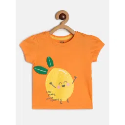 MINIKLUB Kids Orange Printed Top-picture-40