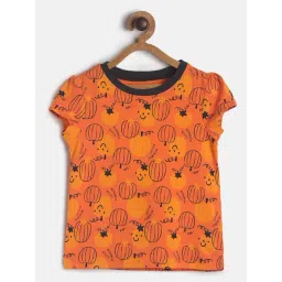 MINIKLUB Kids Orange Printed Top-picture-28