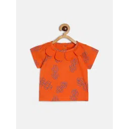 MINIKLUB Kids Orange Printed Top-picture-38