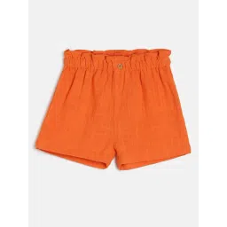 MINIKLUB Kids Orange Solid Shorts-picture-18