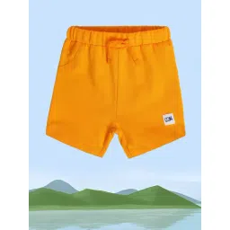 MINIKLUB Kids Orange Solid Shorts-picture-10