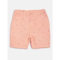 MINIKLUB Kids Peach Printed Shorts-picture-38