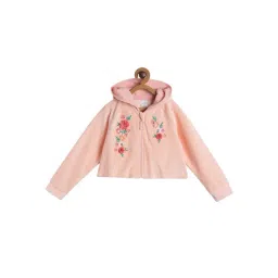 MINIKLUB Kids Pink Cotton Applique Full Sleeves Jacket-picture-37
