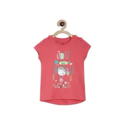 MINIKLUB Kids Red Cotton Printed Top-picture-35