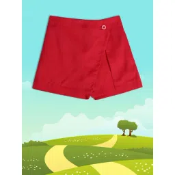 MINIKLUB Kids Red Solid Skort-picture-35
