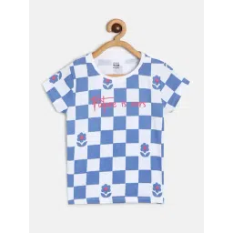 MINIKLUB Kids White & Blue Checks Top-picture-28
