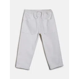 MINIKLUB Kids White Solid Trackpants-picture-35