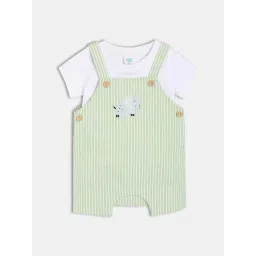 MINIKLUB Kids WHITE Striped DUNGAREE SET-picture-27