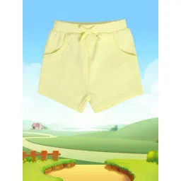 MINIKLUB Kids Yellow Solid Shorts-picture-44