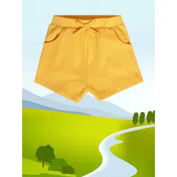 MINIKLUB Kids Yellow Solid Shorts-picture-35