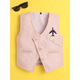 Ministitch Boys Embroidered Sleeveless Velvet Waistcoat-picture-12