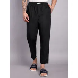 minjar Regular Fit Cotton Blend Woven Casual Pyjama with Dual Pockets & Soft Waistband Men Pyjama-picture-35