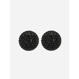 MINJI AND CO. Gold-Plated Artificial Stones Studded Circular Studs-picture-14