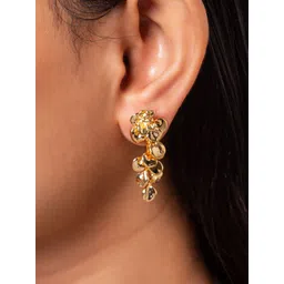 MINJI AND CO. Gold-Plated Floral Studs-picture-13