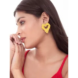 MINJI AND CO. Gold Plated Heart Shaped Studs-picture-28