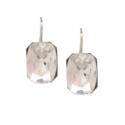 MINJI AND CO. Silver-Plated Artificial Stones Studded Octagon Shaped Studs-picture-11
