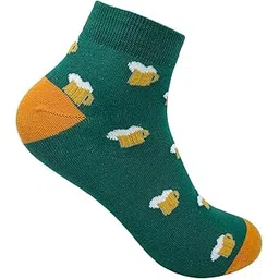 mint & oak Men Ankle Socks, Printed Funky Socks, Cotton Unisex Ankle Length Sock, Odour Free Socks - Pack of 1-picture-11