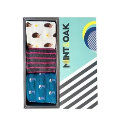 Mint & Oak Men Pack Of 3 Ankle-Length Socks-picture-18