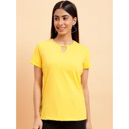 MINT STREET Round Neck Pure Cotton T-shirt-image-47