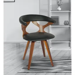 mintwud from pepperfry Akemi Cafeteria Chair in Black Colour-picture-40